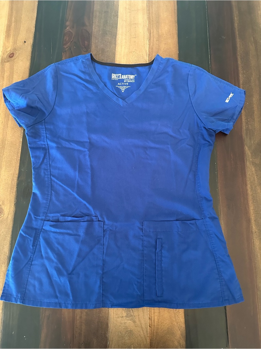 Grey's Anatomy Women's V-Neck Scrub Top - Blue